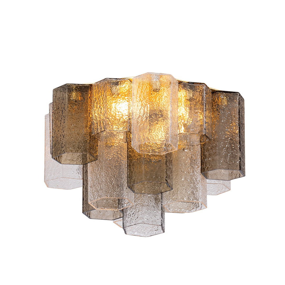 Corbett Lighting Canada - 516-19-VGL - Four Light Semi Flush Mount - Helsinki - Vintage Gold Leaf