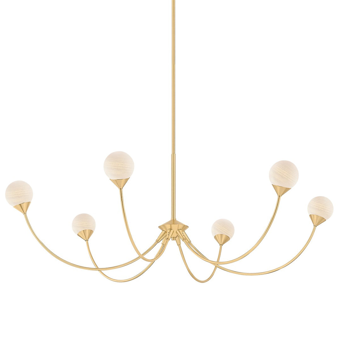 Mitzi Canada - H1051806-AGB - LED Chandelier - Natasha - Aged Brass ...