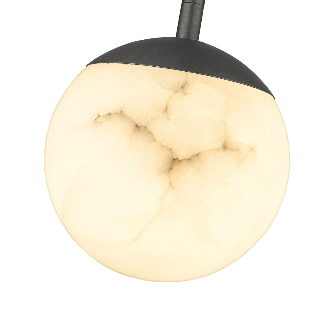 Amelia 6-Light Pendant Featuring Hand Carved Alabaster By Modition Lighting