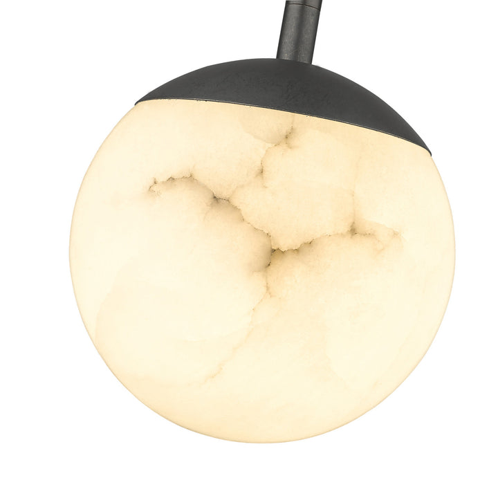 Amelia 6-Light Pendant Featuring Hand Carved Alabaster By Modition Lighting