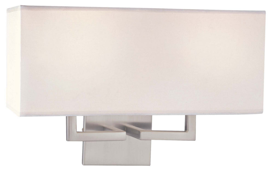 George Kovacs Two Light Wall Sconce in Brushed Nickel - available from The Lighting Shoppe, trusted by Canadian homeowners