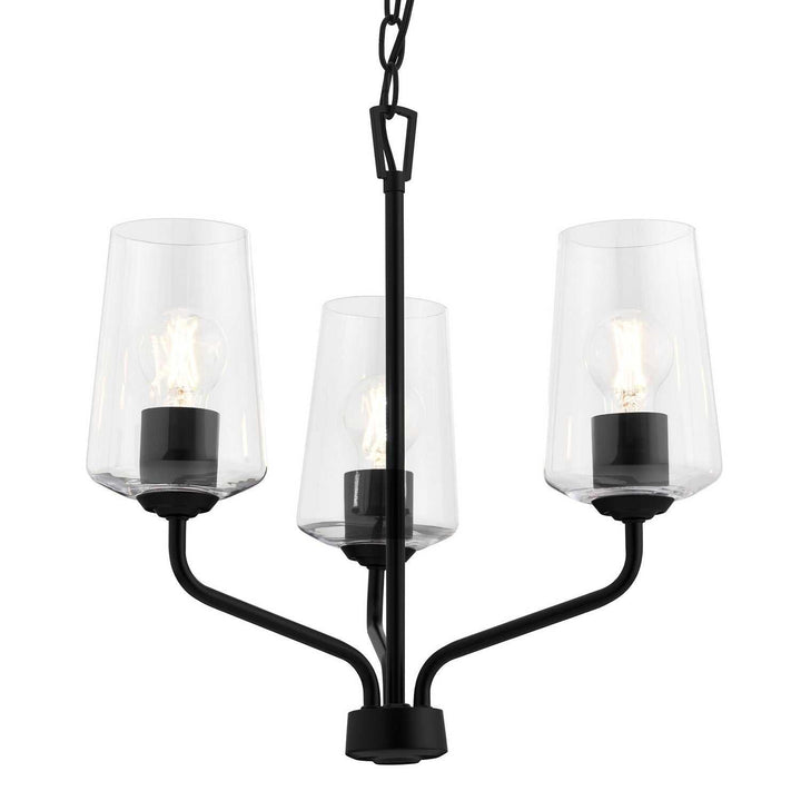 Progress Canada - P400440-031 - Three Light Chandelier - Celino - Black