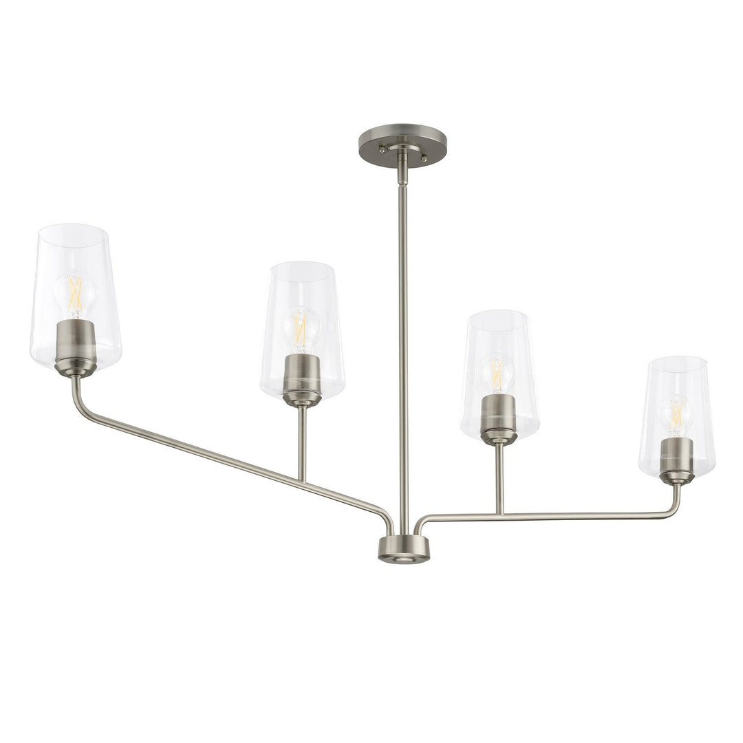 Progress Canada - P400441-009 - Four Light Linear Chandelier - Celino - Brushed Nickel
