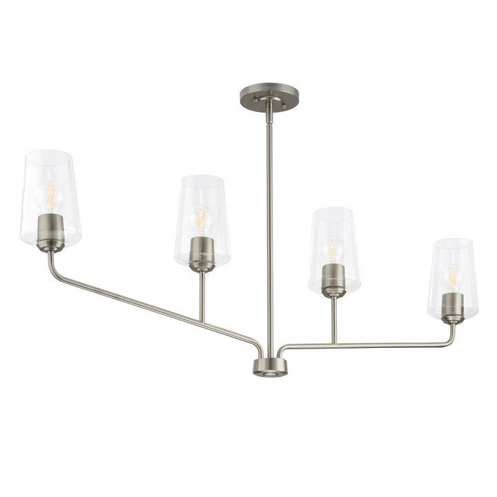 Progress Canada - P400441-009 - Four Light Linear Chandelier - Celino - Brushed Nickel