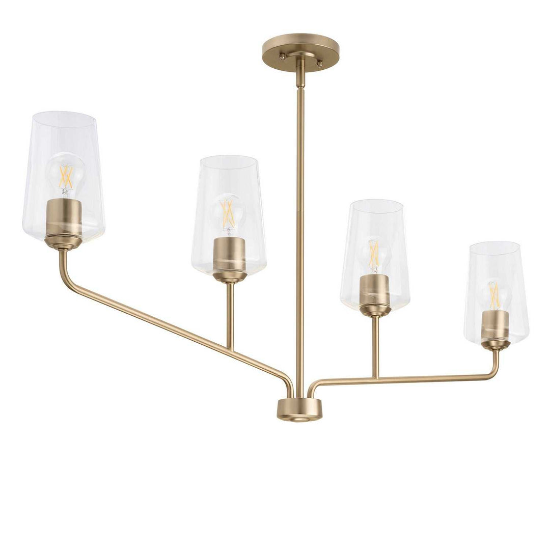 Progress Canada - P400441-177 - Four Light Linear Chandelier - Celino - Champagne Bronze