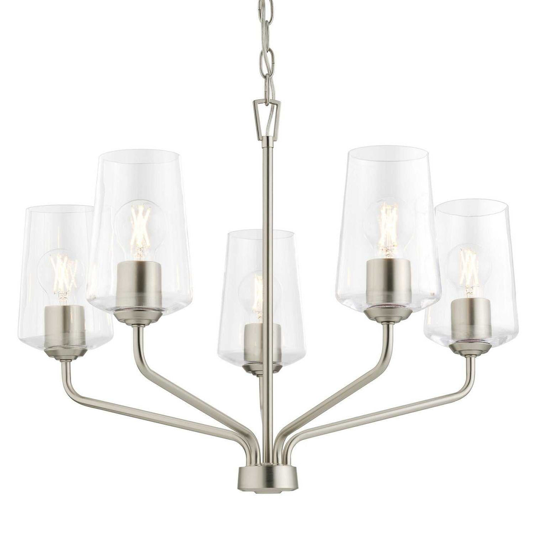 Progress Canada - P400442-009 - Five Light Chandelier - Celino - Brushed Nickel