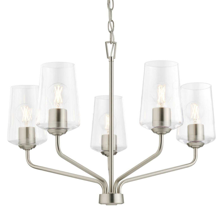 Progress Canada - P400442-009 - Five Light Chandelier - Celino - Brushed Nickel