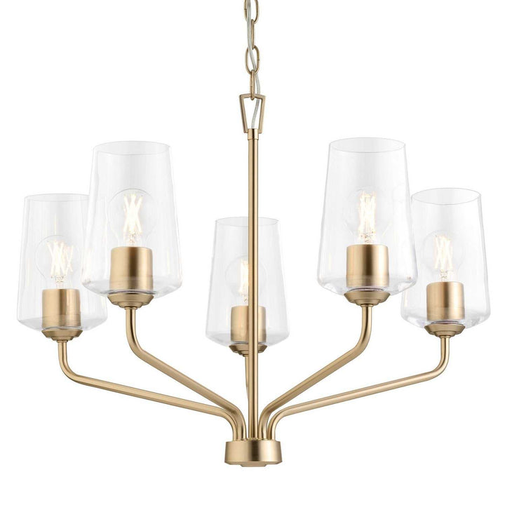 Progress Canada - P400442-177 - Five Light Chandelier - Celino - Champagne Bronze