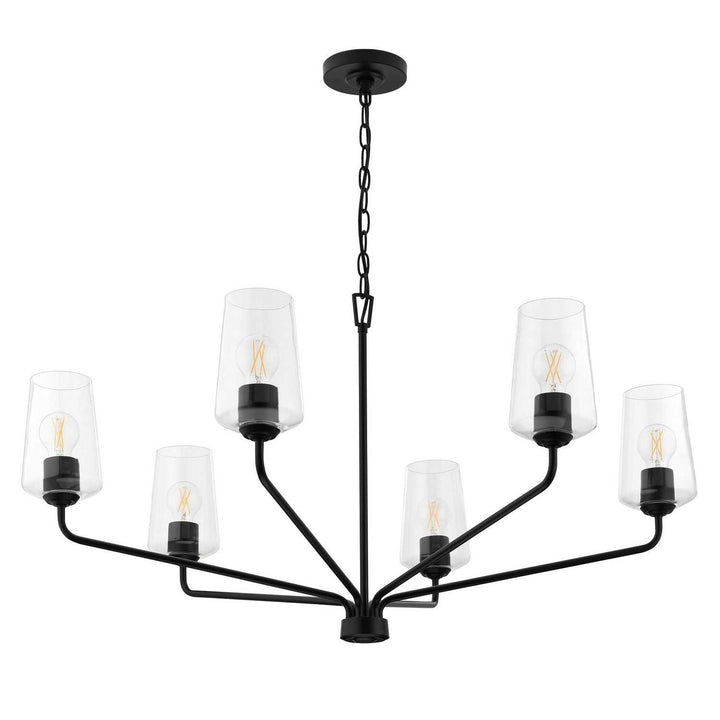 Progress Canada - P400444-031 - Six Light Chandelier - Celino - Black