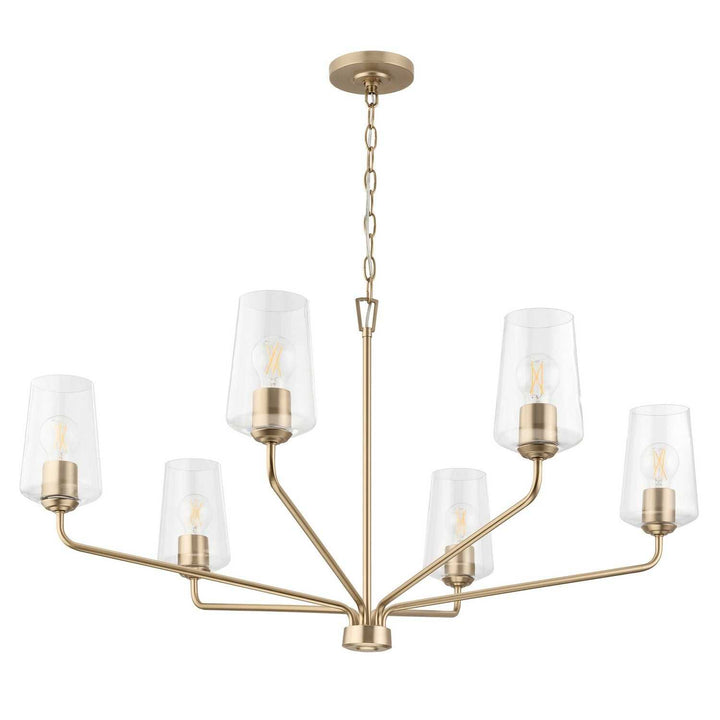 Progress Canada - P400444-177 - Six Light Chandelier - Celino - Champagne Bronze
