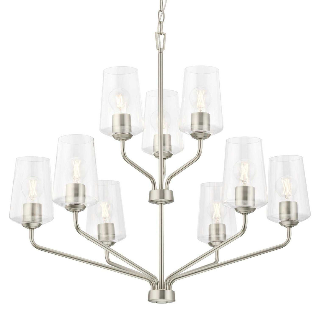 Progress Canada - P400445-009 - Nine Light Chandelier - Celino - Brushed Nickel
