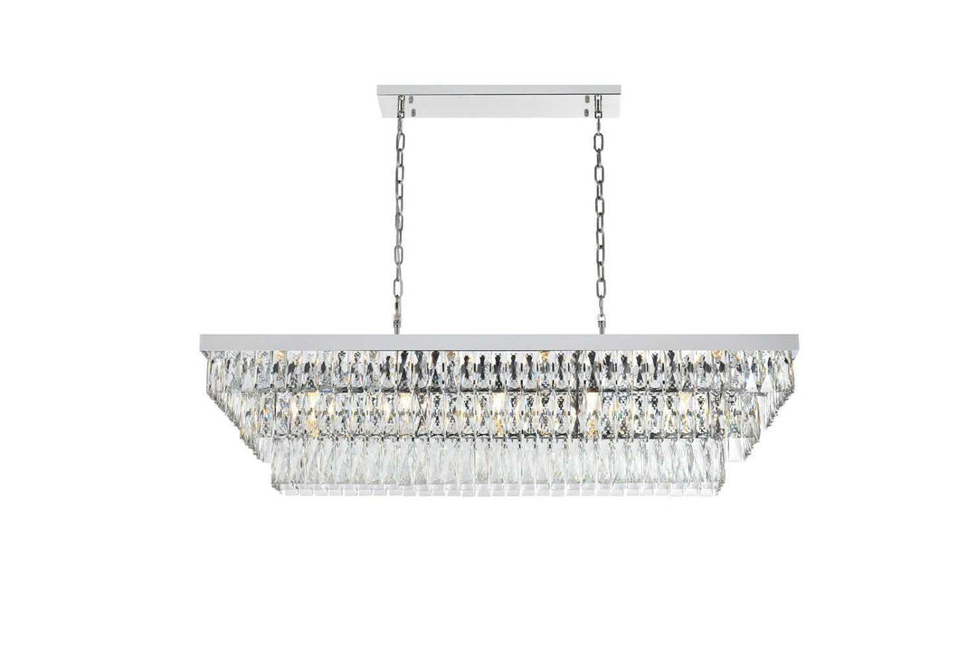 Elegant Lighting - 1060G48C - 17 Light Chandelier - Josephine - Chrome and Clear