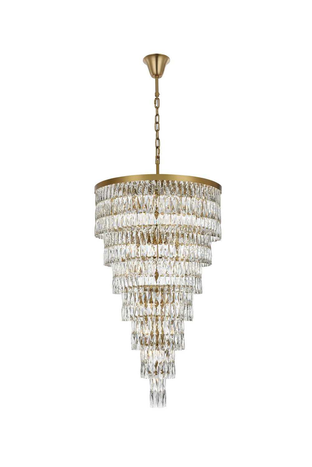 Elegant Lighting - 1060SR32SG - 41 Light Chandelier - Josephine - Satin Gold and Clear