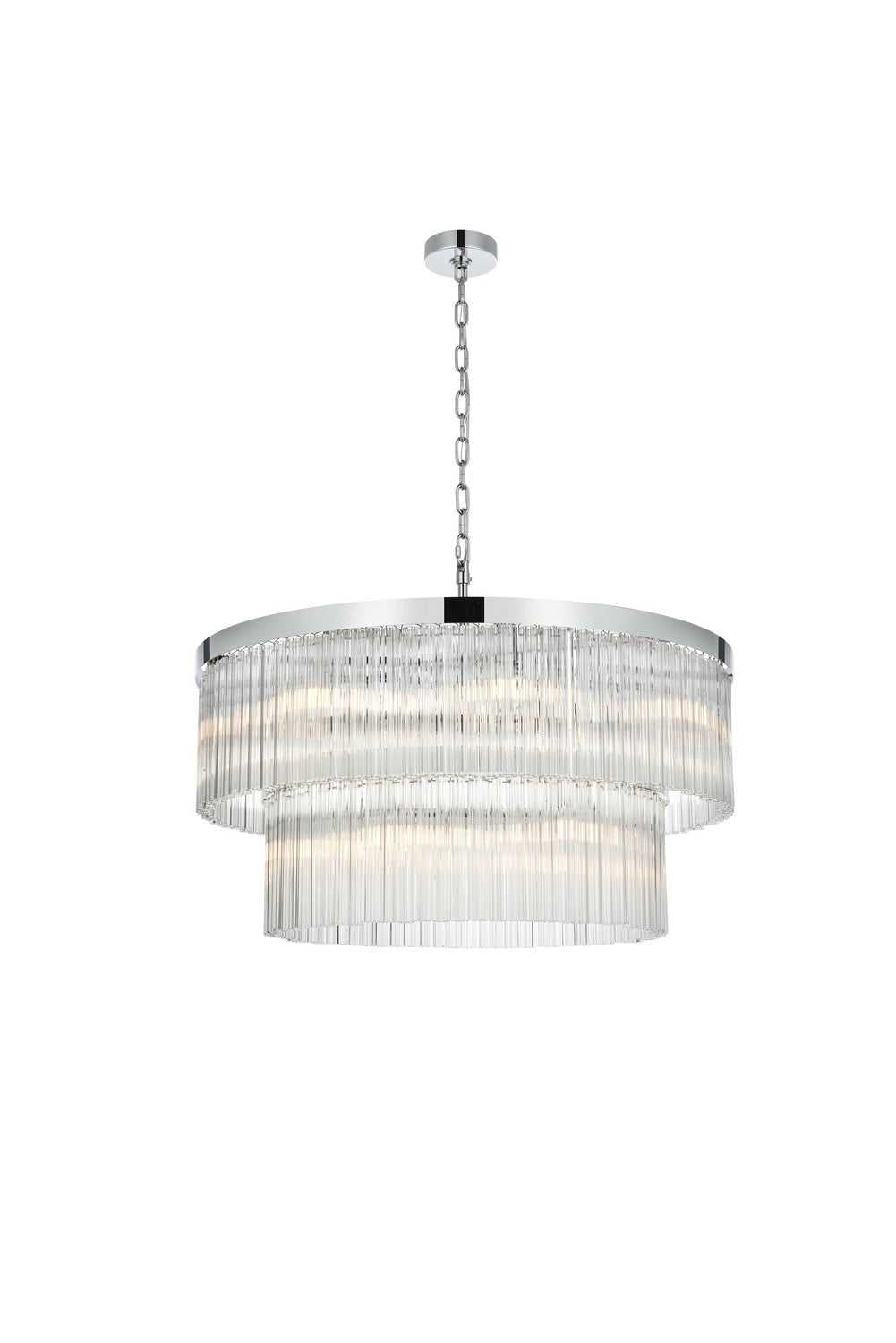 Elegant Lighting - 1070D32C - 14 Light Chandelier - Harlow - Chrome and Clear
