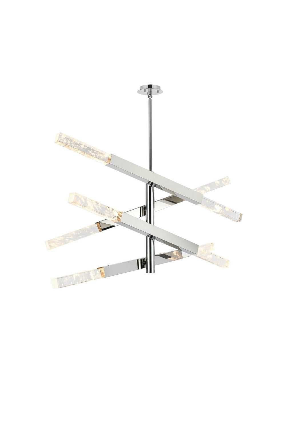 Elegant Lighting - 2085L4C - Eight Light Pendant - Ari - Chrome and Clear