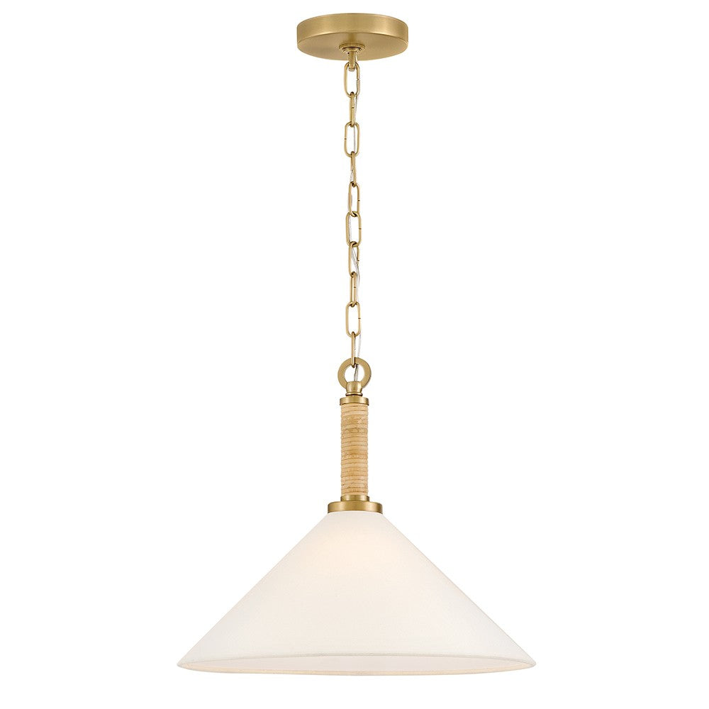 Lark Canada - 84417LCB - LED Pendant - Cove - Lacquered Brass