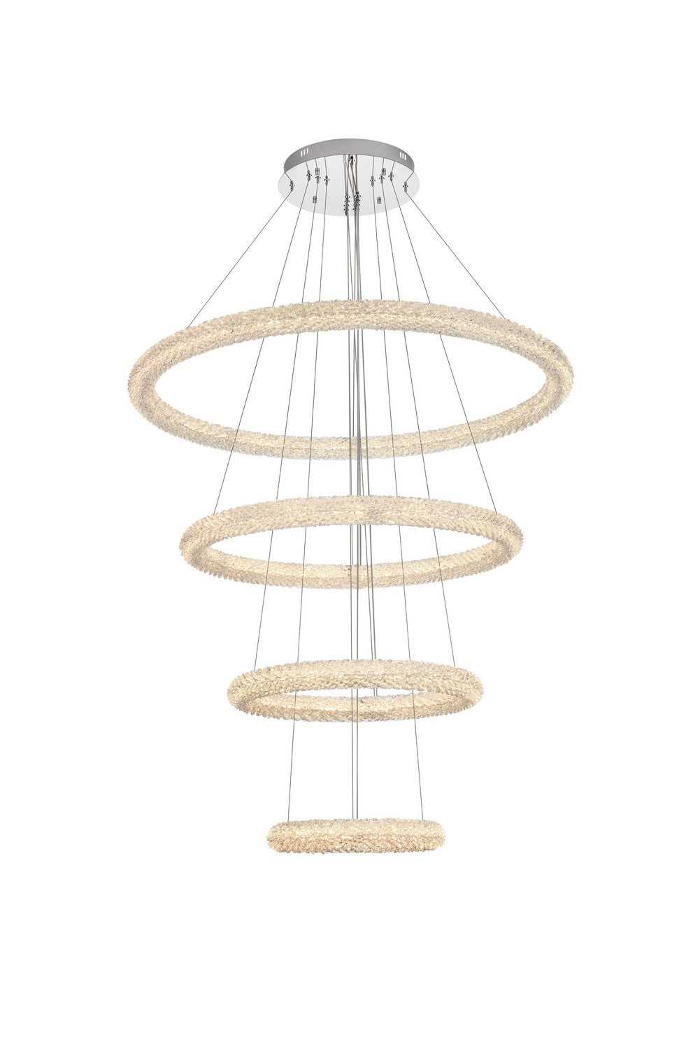 Elegant Lighting - 3800G41C - LED Chandelier - Bowen - Chrome