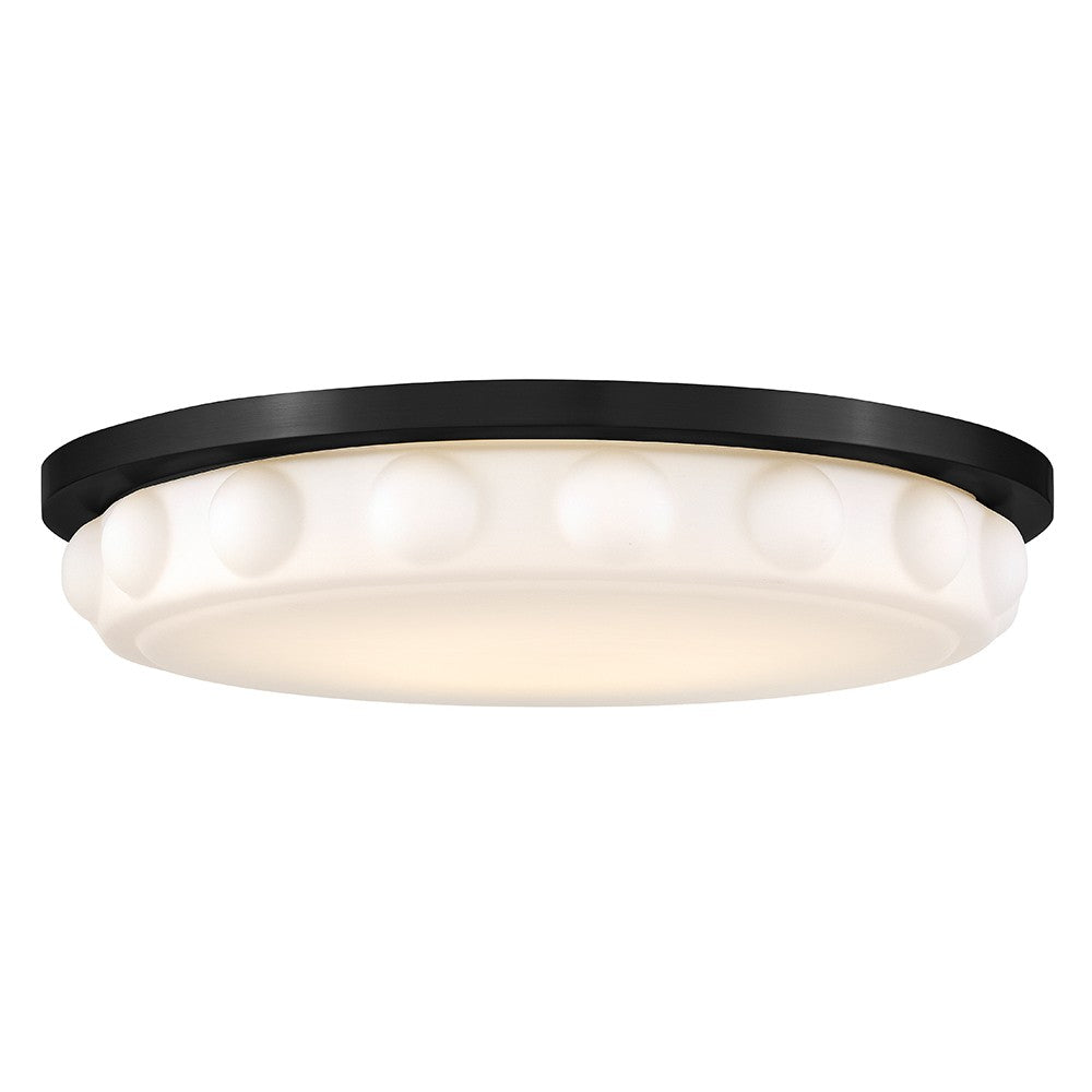 Zoey LED Flush Mount in Black - available from The Lighting Shoppe, trusted by Canadian homeowners