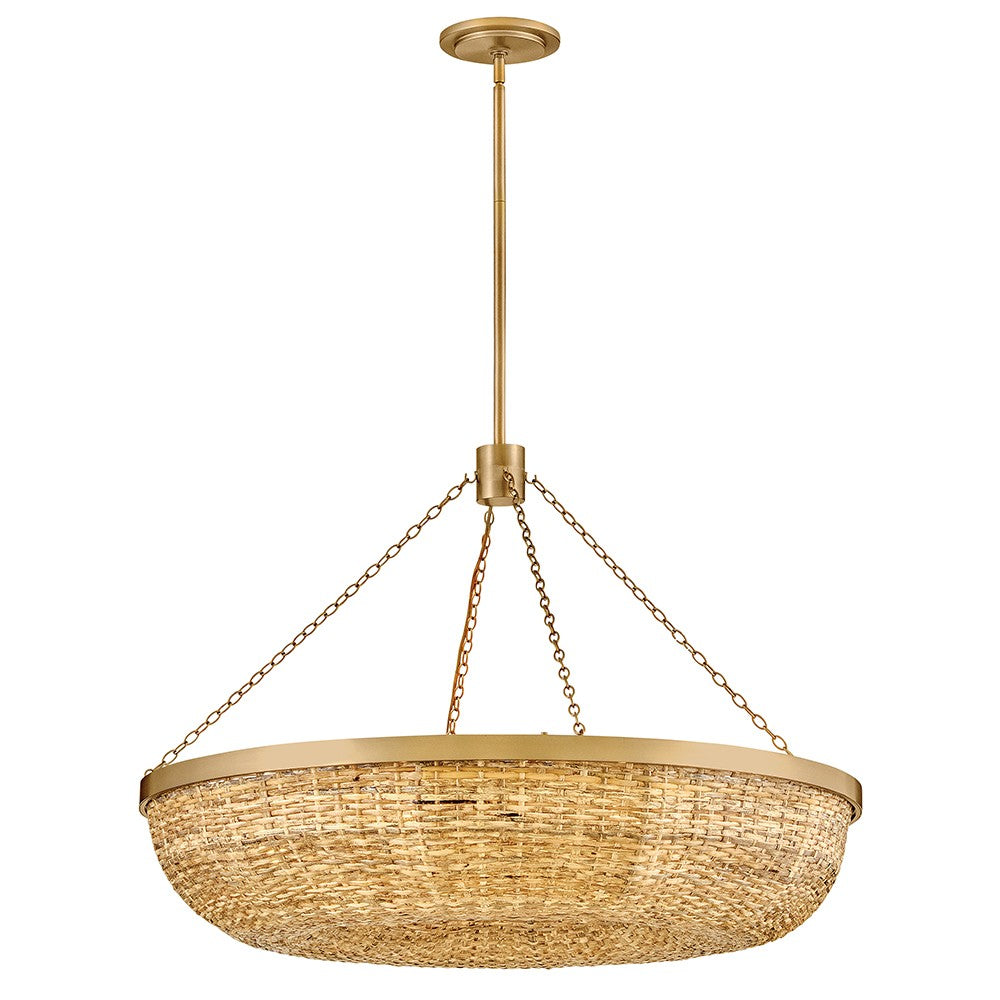 Sanibel LED Chandelier in Lacquered Brass - available from The Lighting Shoppe, trusted by Canadian homeowners