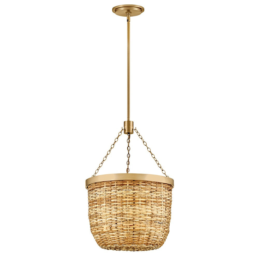Sanibel LED Pendant in Lacquered Brass - available from The Lighting Shoppe, trusted by Canadian homeowners