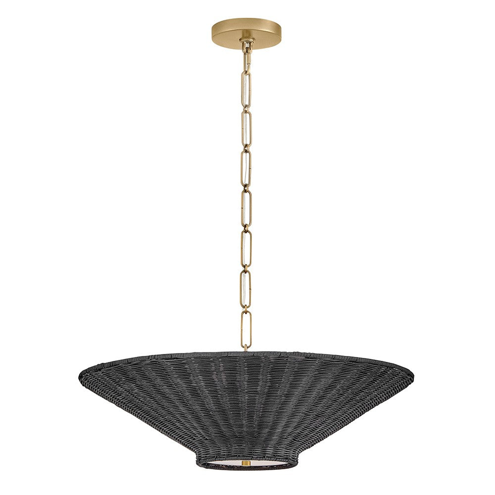 Delia LED Chandelier in Lacquered Brass - available from The Lighting Shoppe, trusted by Canadian homeowners