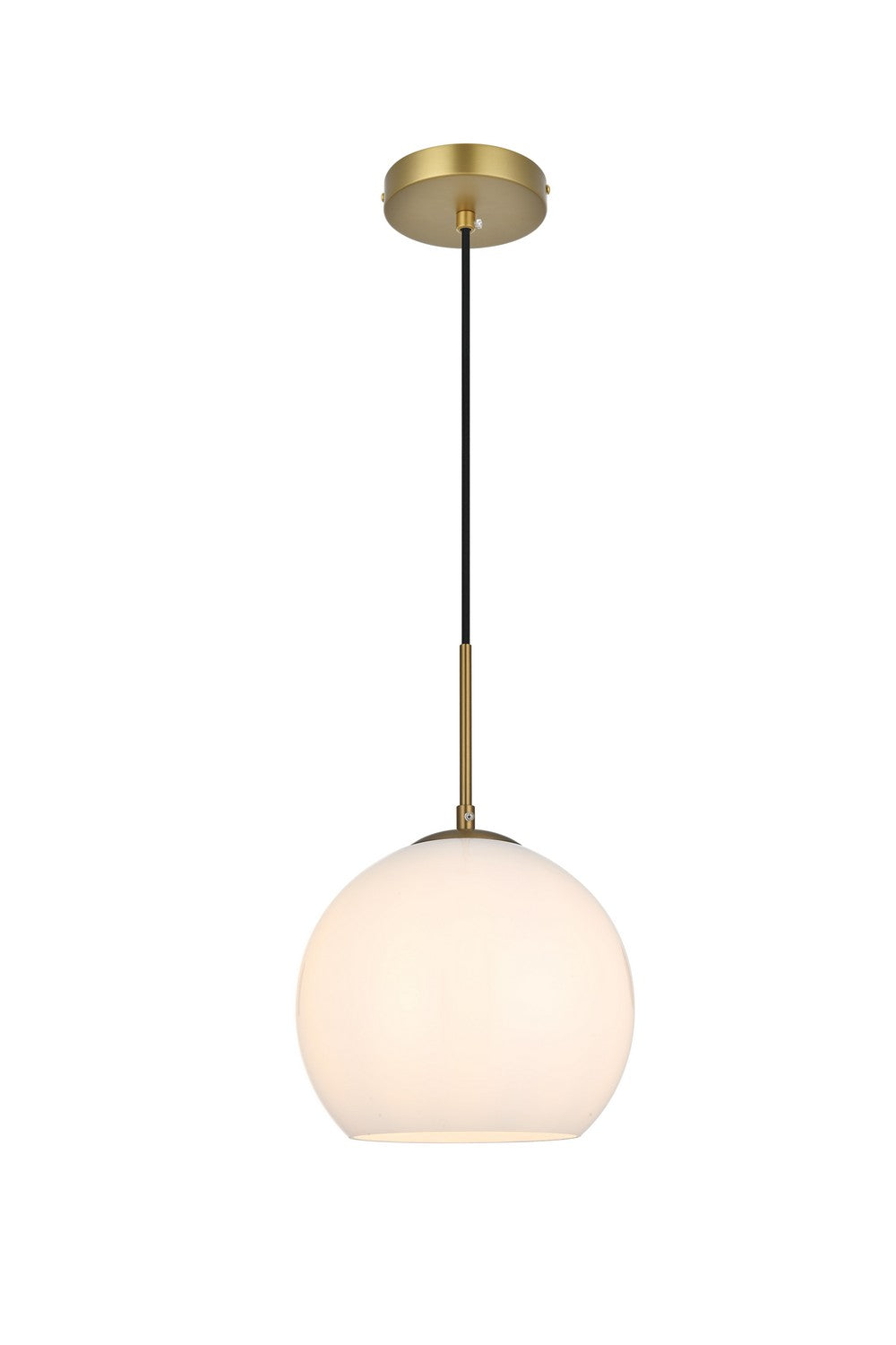 Elegant Lighting - LD2213SG - One Light Pendant - Baxter - Satin Gold and Frosted white