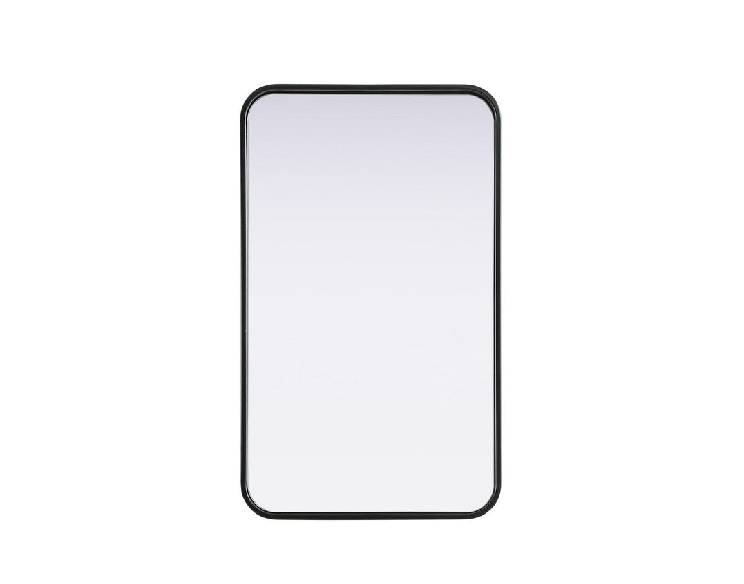 Remy Mirror in Black Elegant Lighting