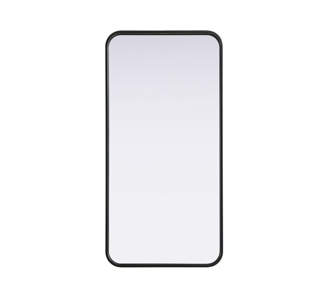 Remy Mirror in Black Elegant Lighting