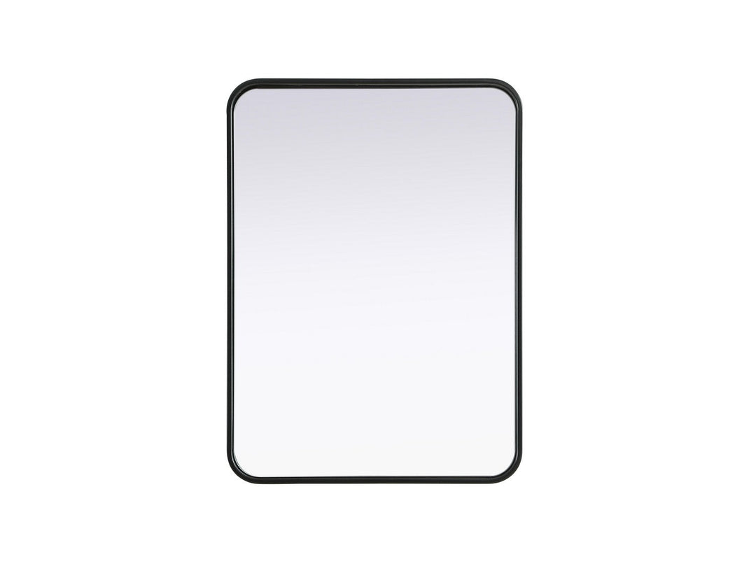 Remy Mirror in Black Elegant Lighting