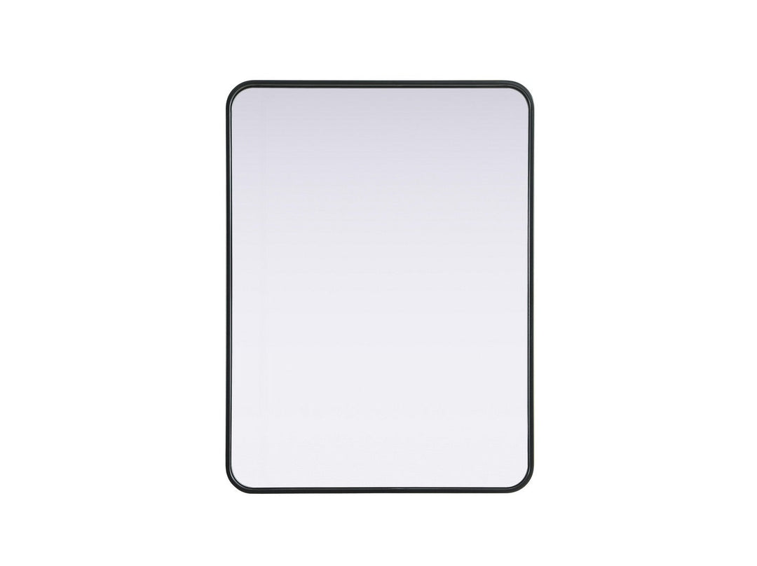 Remy Mirror in Black Elegant Lighting