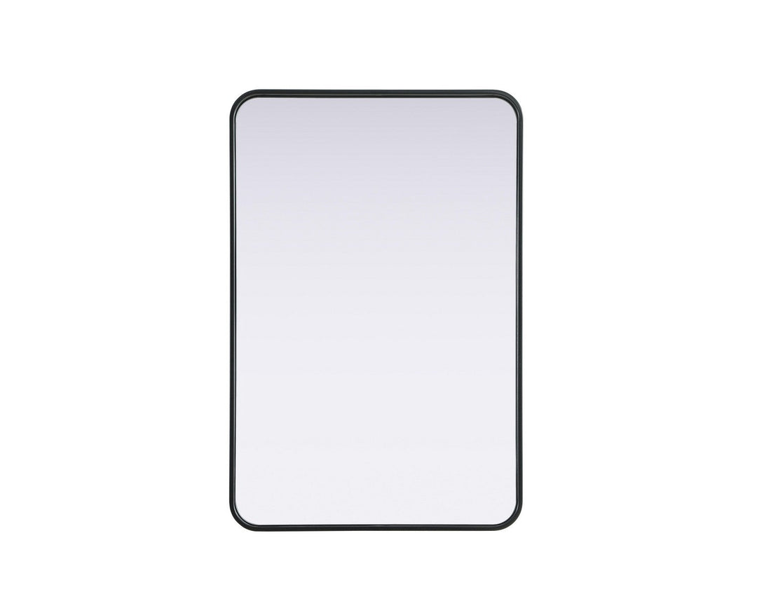 Remy Mirror in Black Elegant Lighting