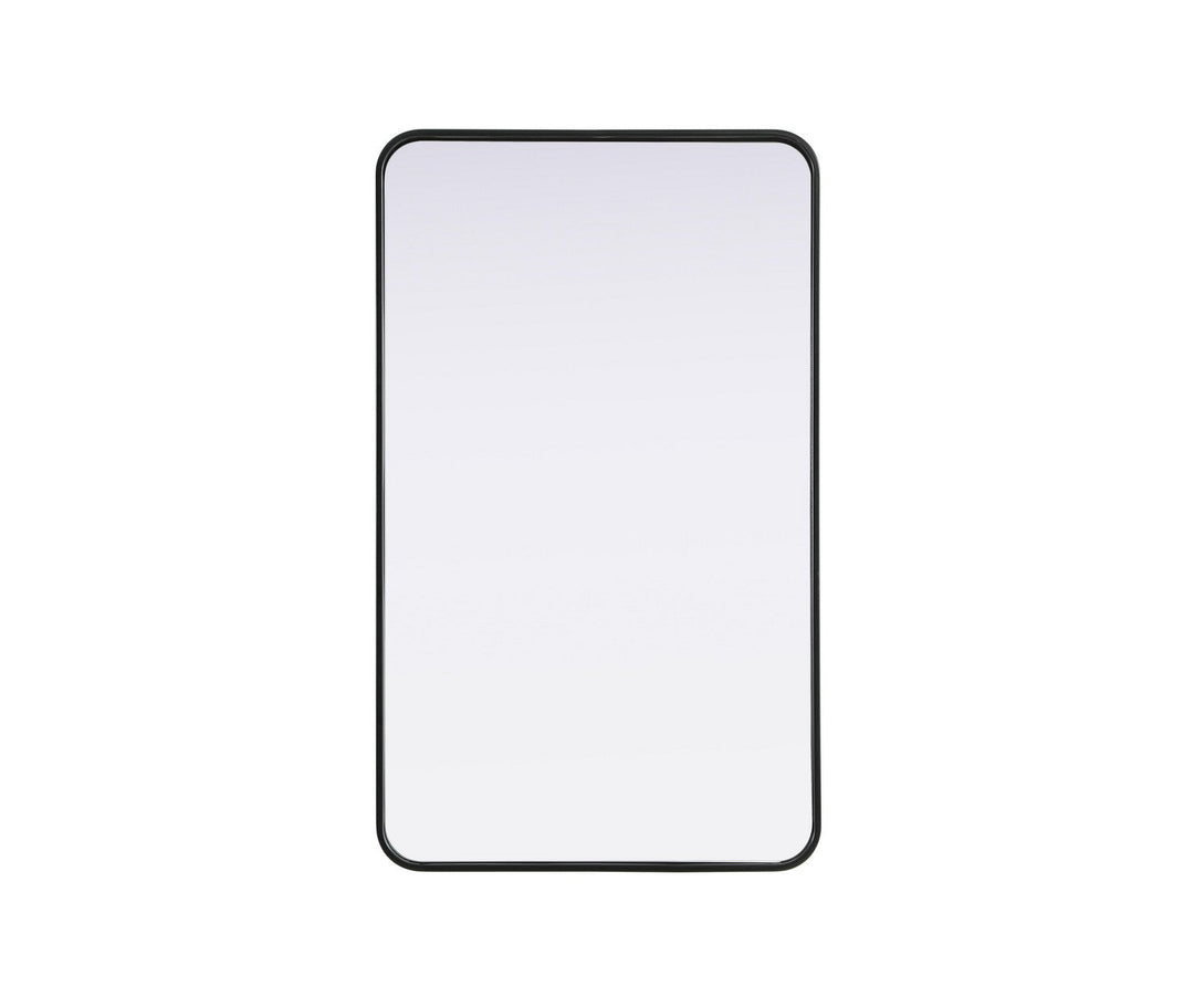 Remy Mirror in Black Elegant Lighting