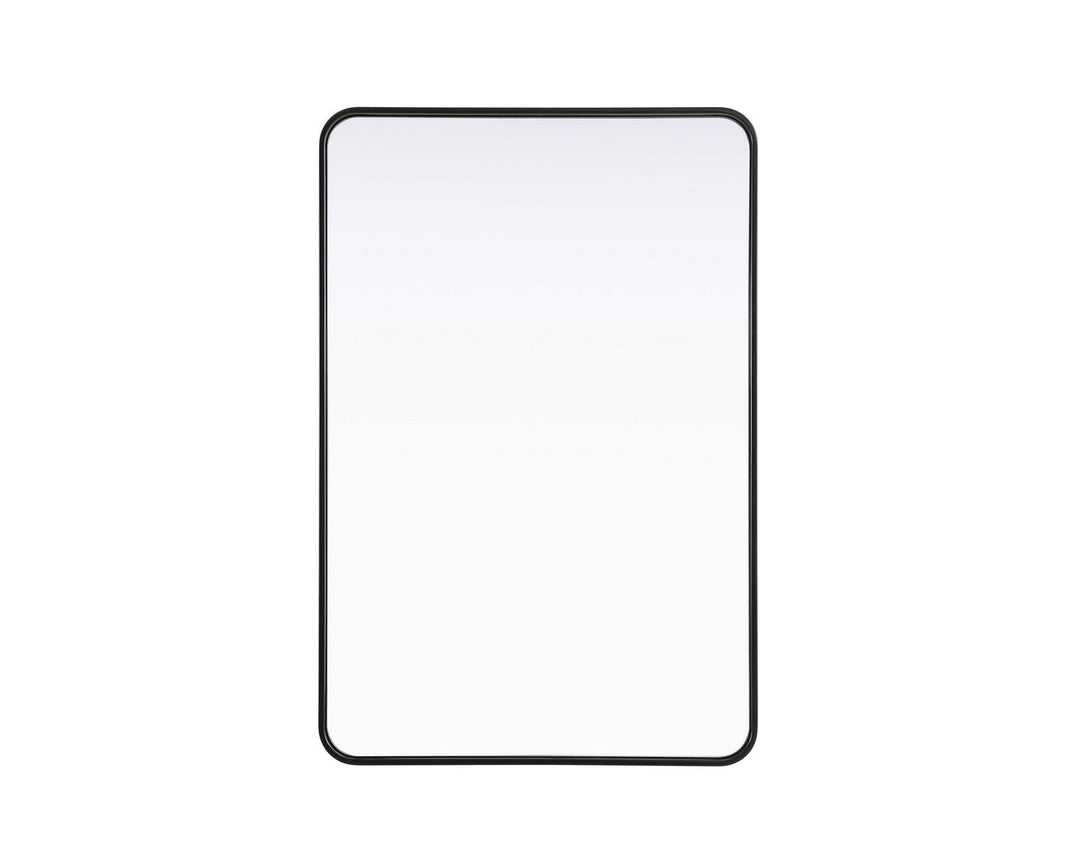 Remy Mirror in Black Elegant Lighting