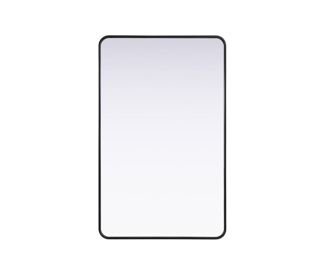 Remy Mirror in Black Elegant Lighting