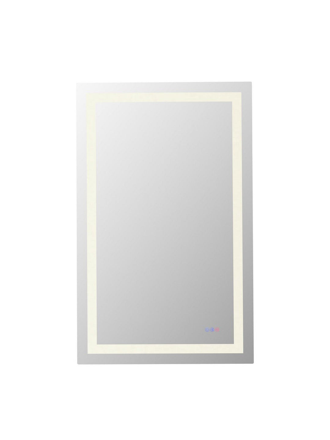 Riven LED Mirror in white Elegant Lighting