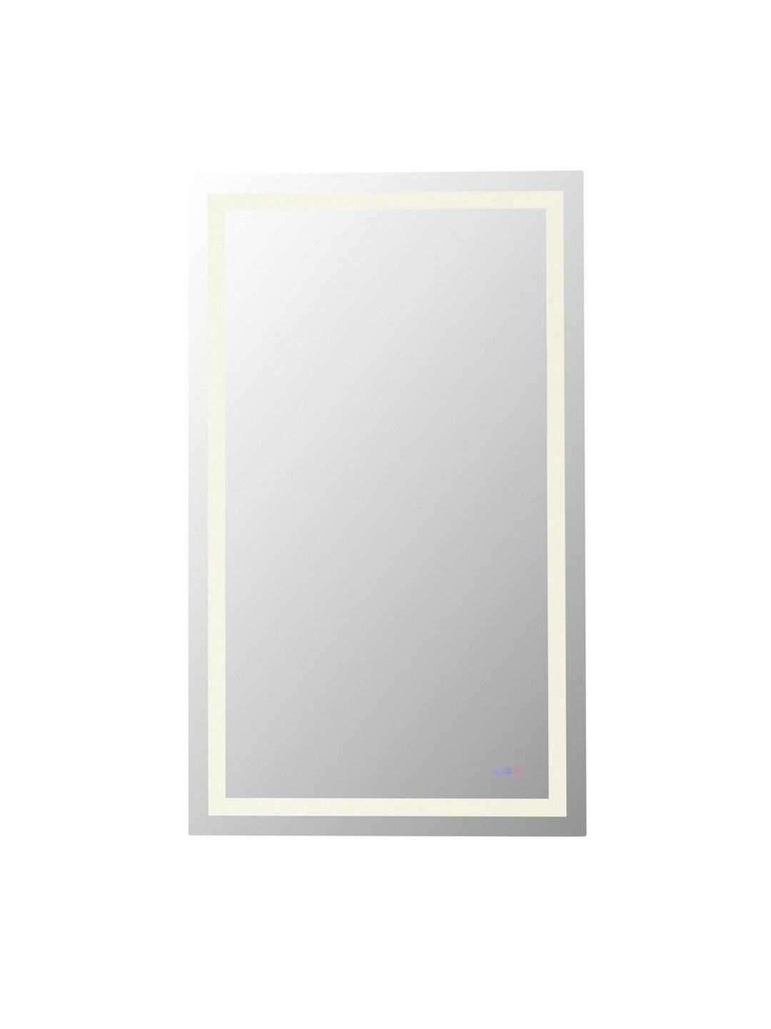Riven LED Mirror in white Elegant Lighting
