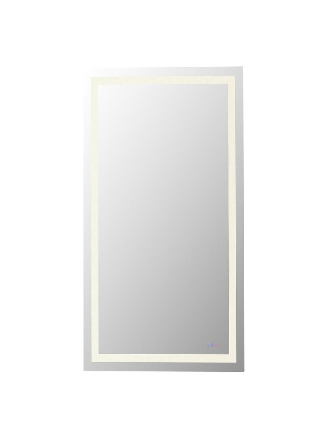 Riven LED Mirror in white Elegant Lighting