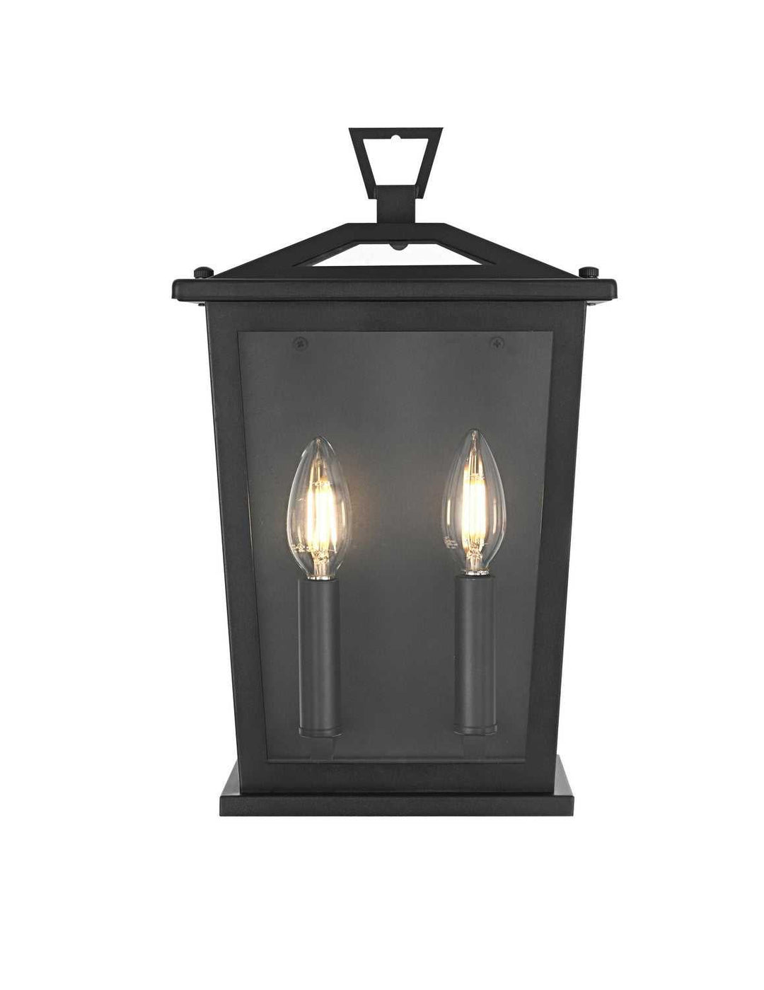 Richmond Two Light Outdoor Wall Sconce in Black Elegant Lighting