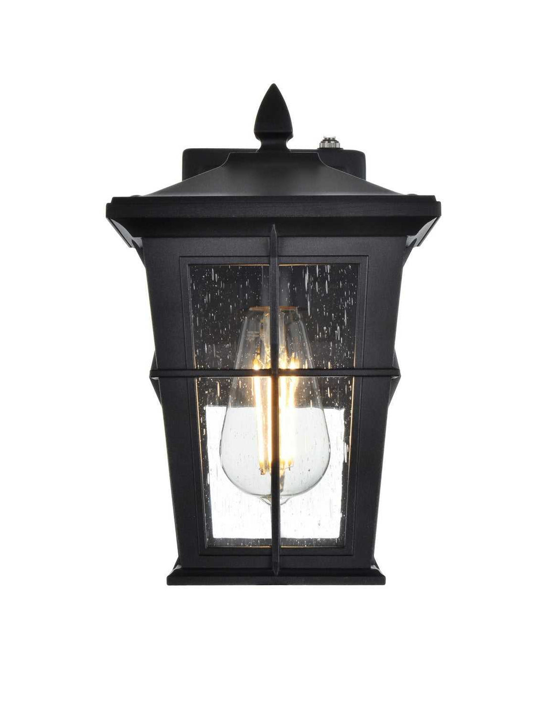 Bodine One Light Outdoor Wall Sconce in Black Elegant Lighting