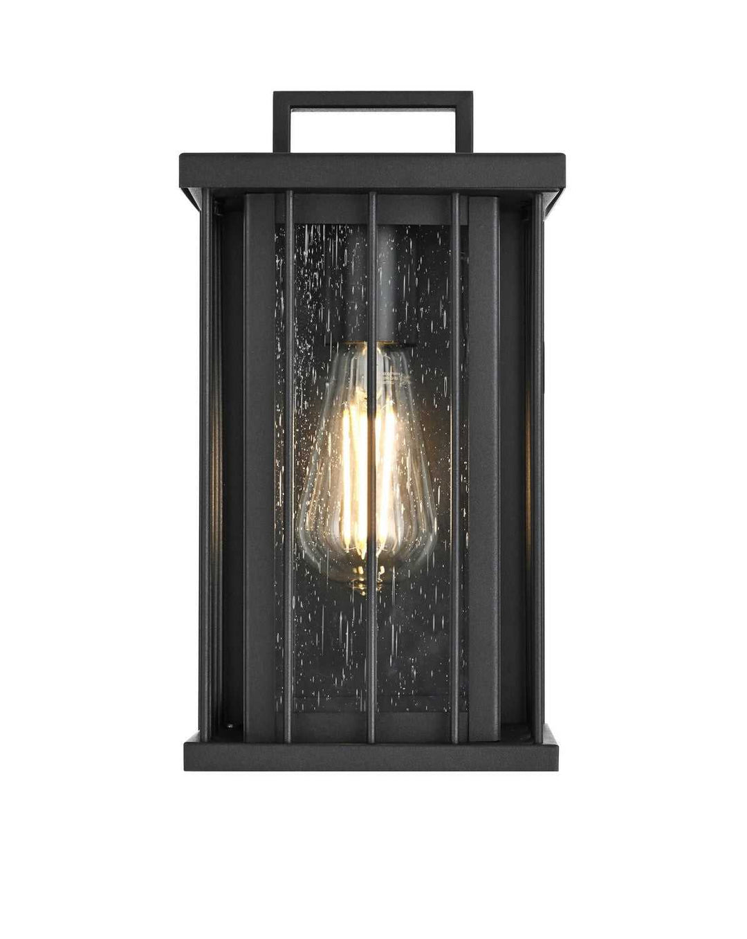 Sedgley One Light Outdoor Wall Sconce in Black Elegant Lighting