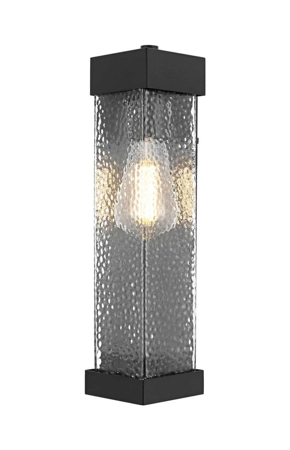 Swain One Light Outdoor Wall Sconce in Black Elegant Lighting