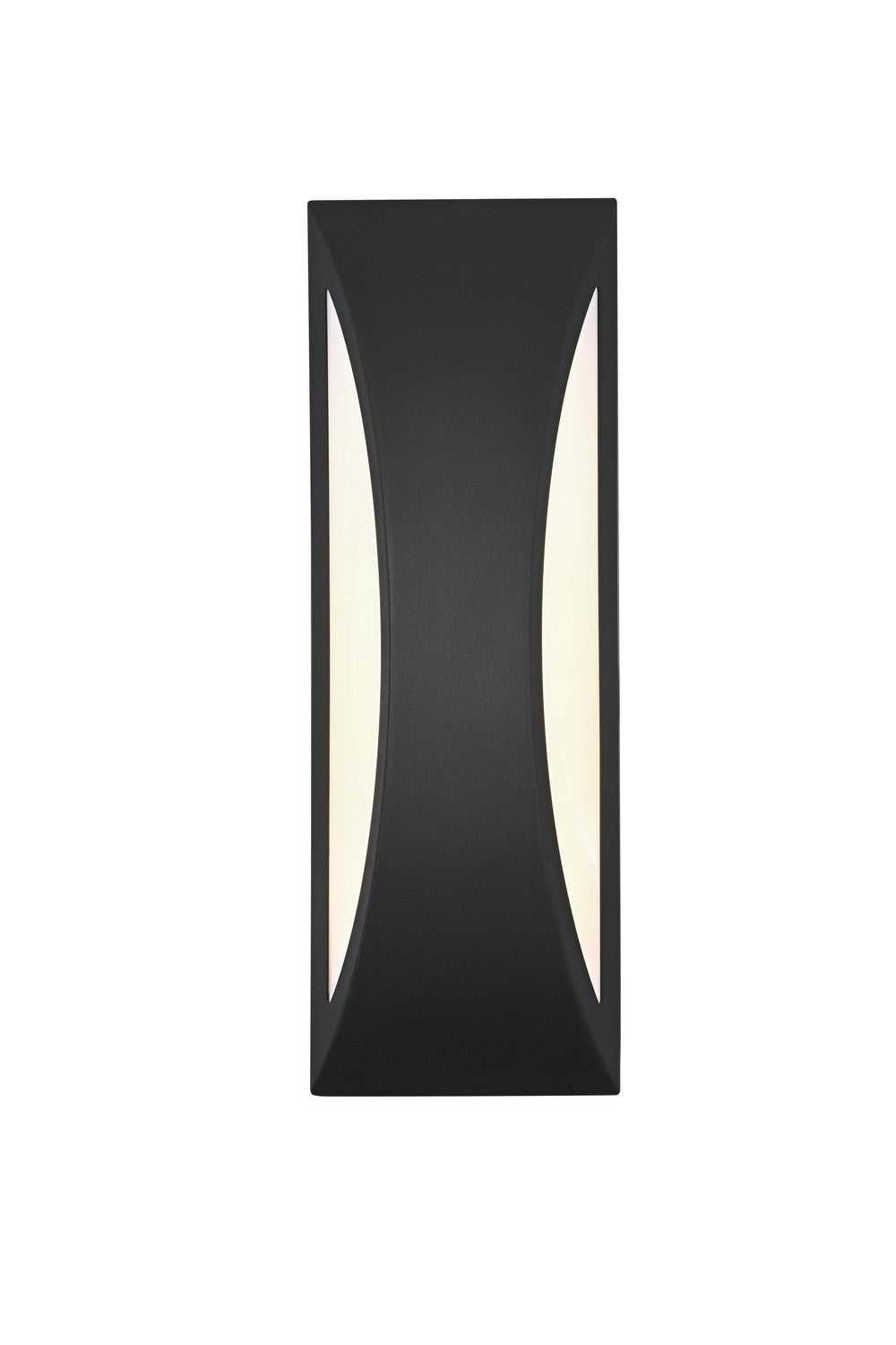Zayn LED Outdoor Wall Sconce in Black Elegant Lighting