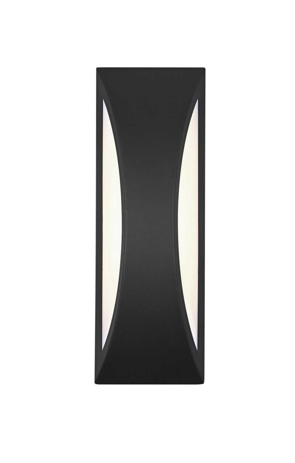 Zayn LED Outdoor Wall Sconce in Black Elegant Lighting