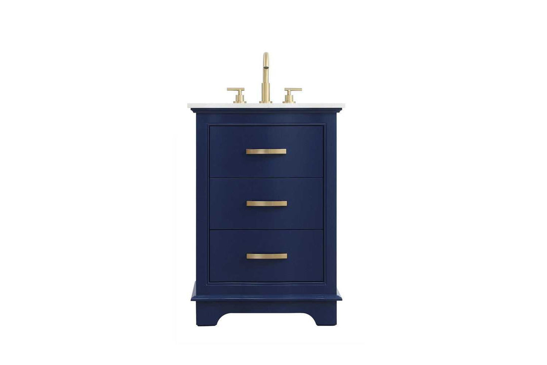 KNOX Bathroom Vanity in Blue Elegant Lighting