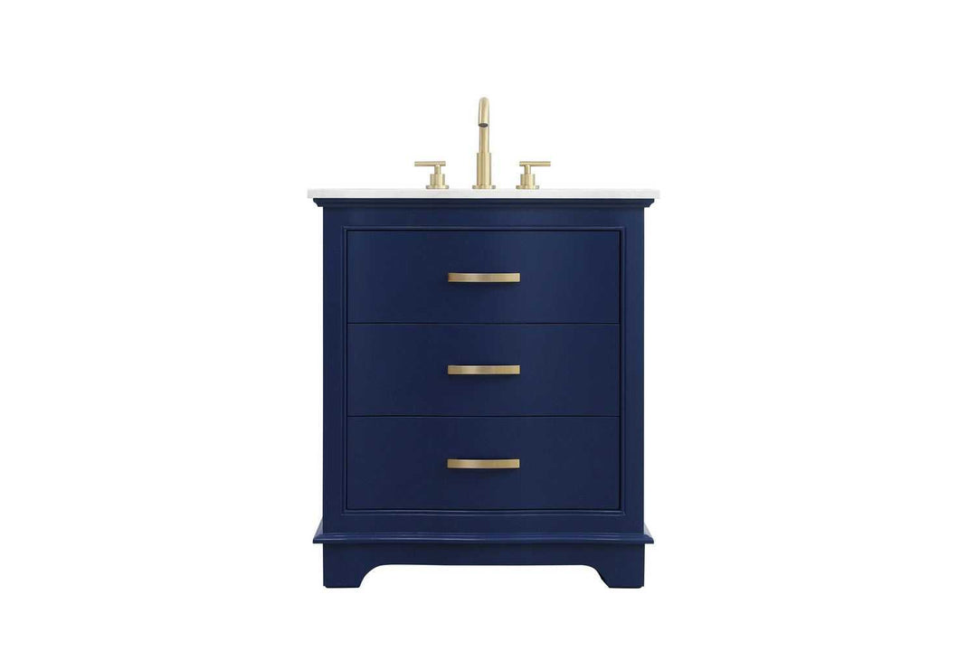 KNOX Bathroom Vanity in Blue Elegant Lighting