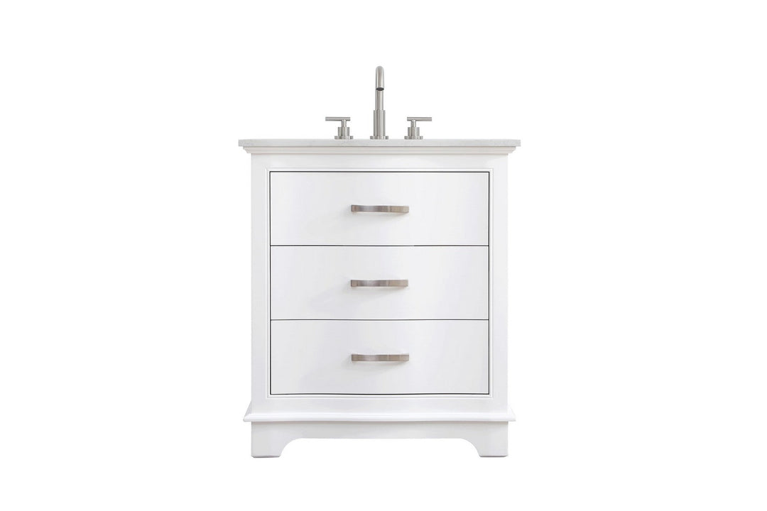 KNOX Bathroom Vanity in White Elegant Lighting