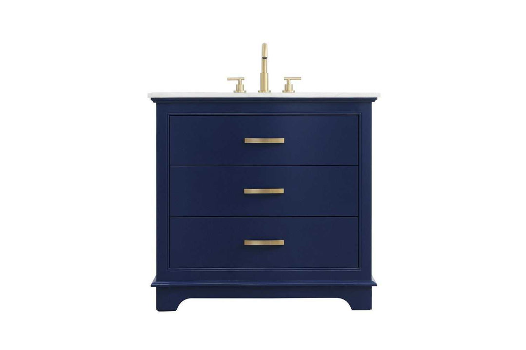 KNOX Bathroom Vanity in Blue Elegant Lighting