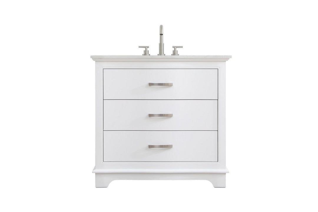 KNOX Bathroom Vanity in White Elegant Lighting