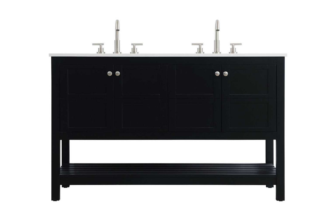 Theo Bathroom Vanity in black Elegant Lighting