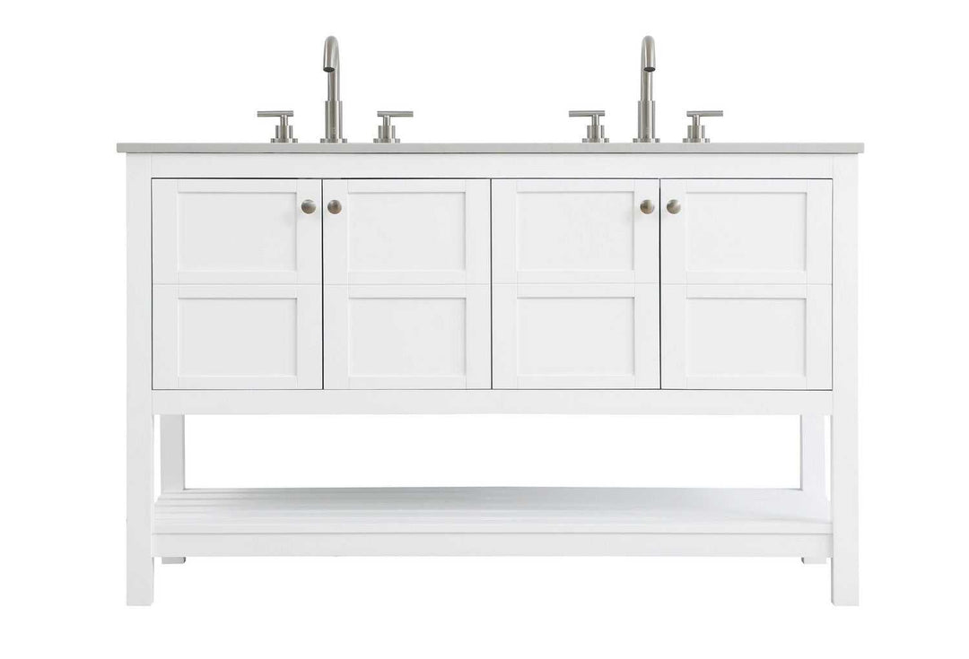 Theo Bathroom Vanity in white Elegant Lighting